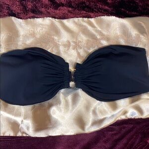 Victoria’s Secret Bandeau Black Bikini Top XL